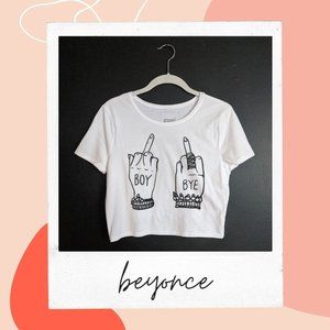 Beyonce Lemonade Tour Boy Bye Crop Top T-Shirt
